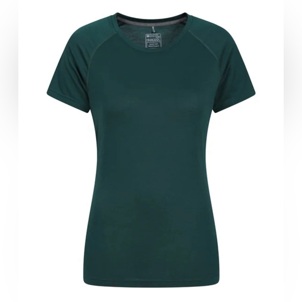 Mountain Warehouse Quick Dry Womens T-Shirt Teal Green Size 12